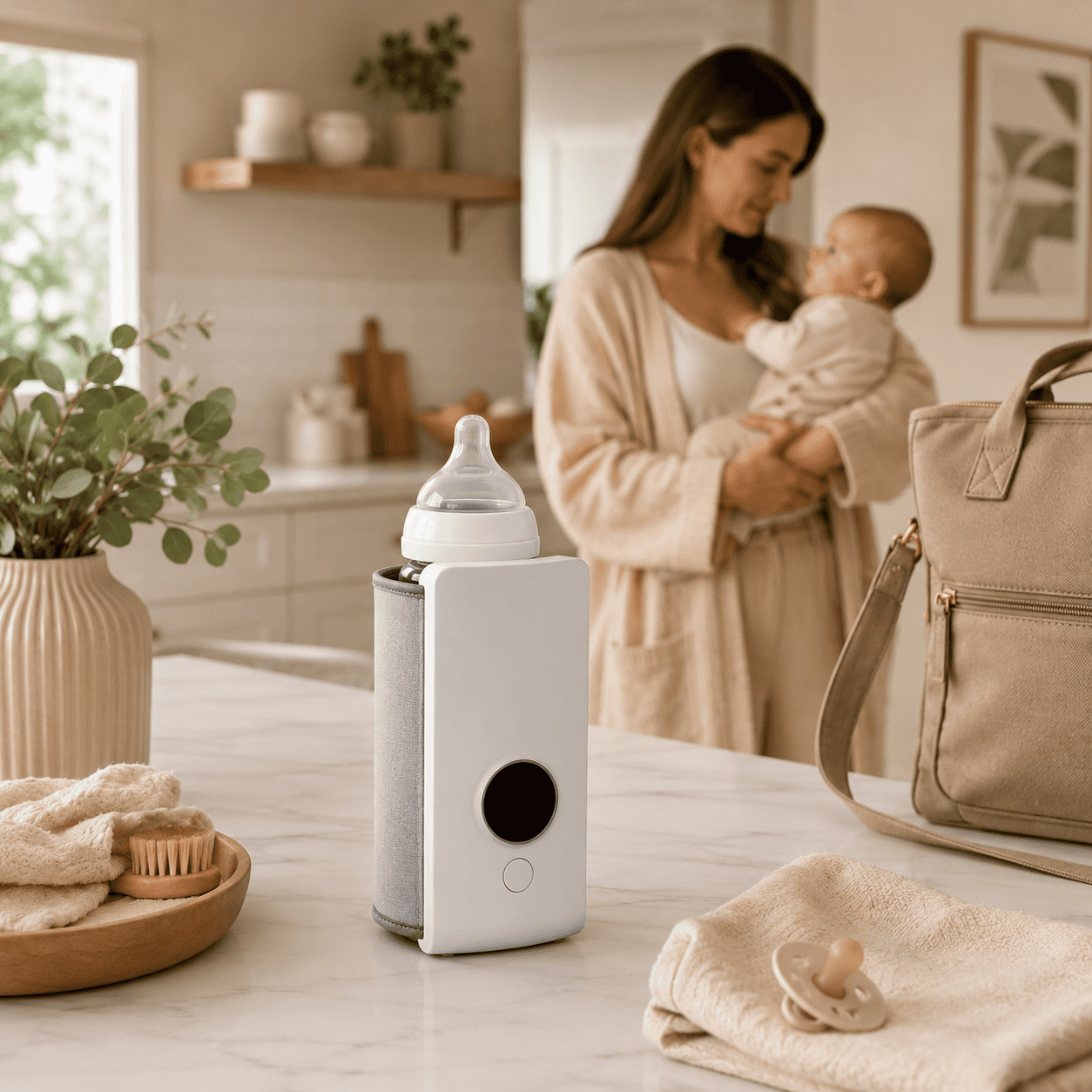 Portable Constant Temperature Hot Milk Warmer Bottle