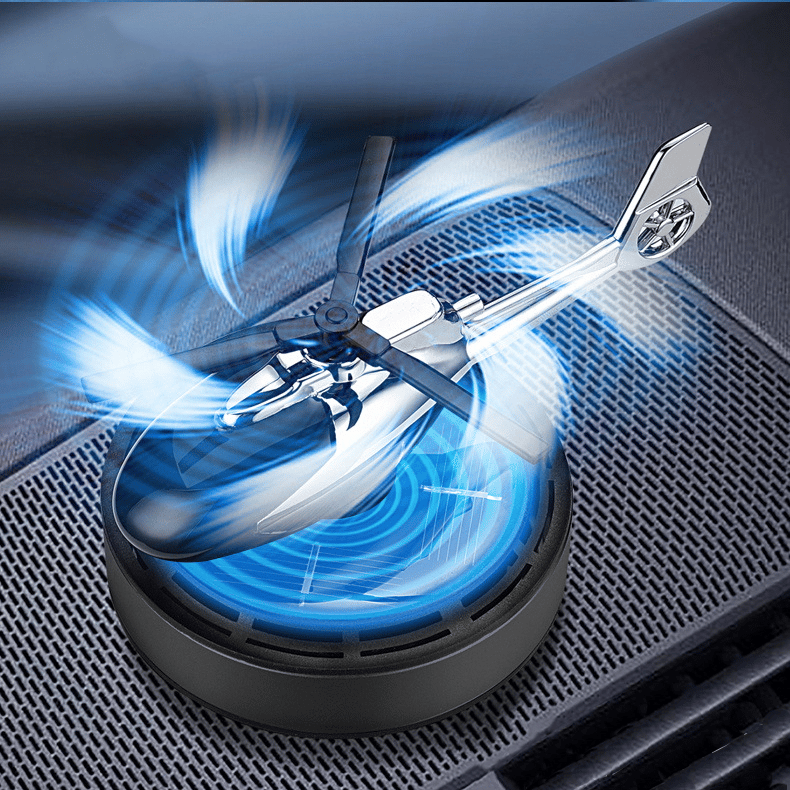 Solar powered helicopter car air