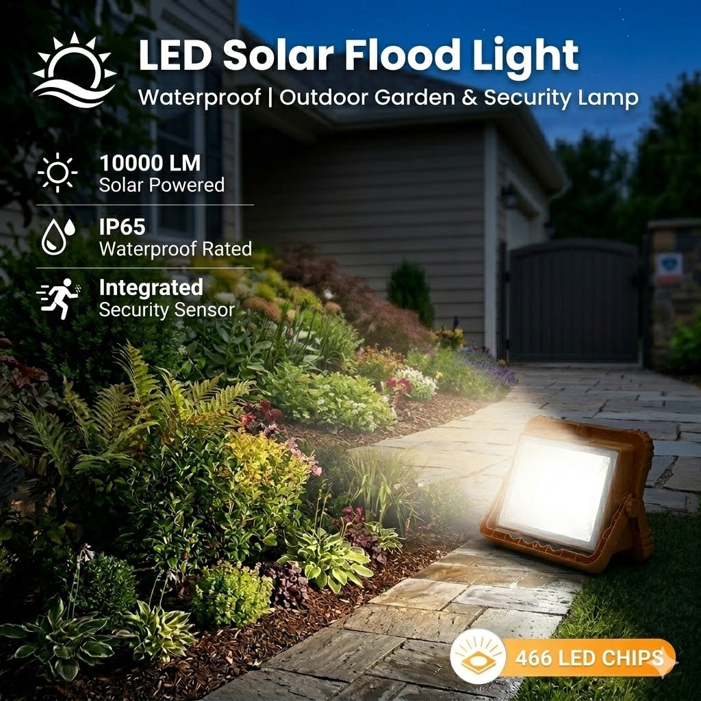 LED Solar Flood Light – Waterproof