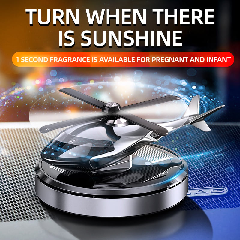 Solar powered helicopter car air