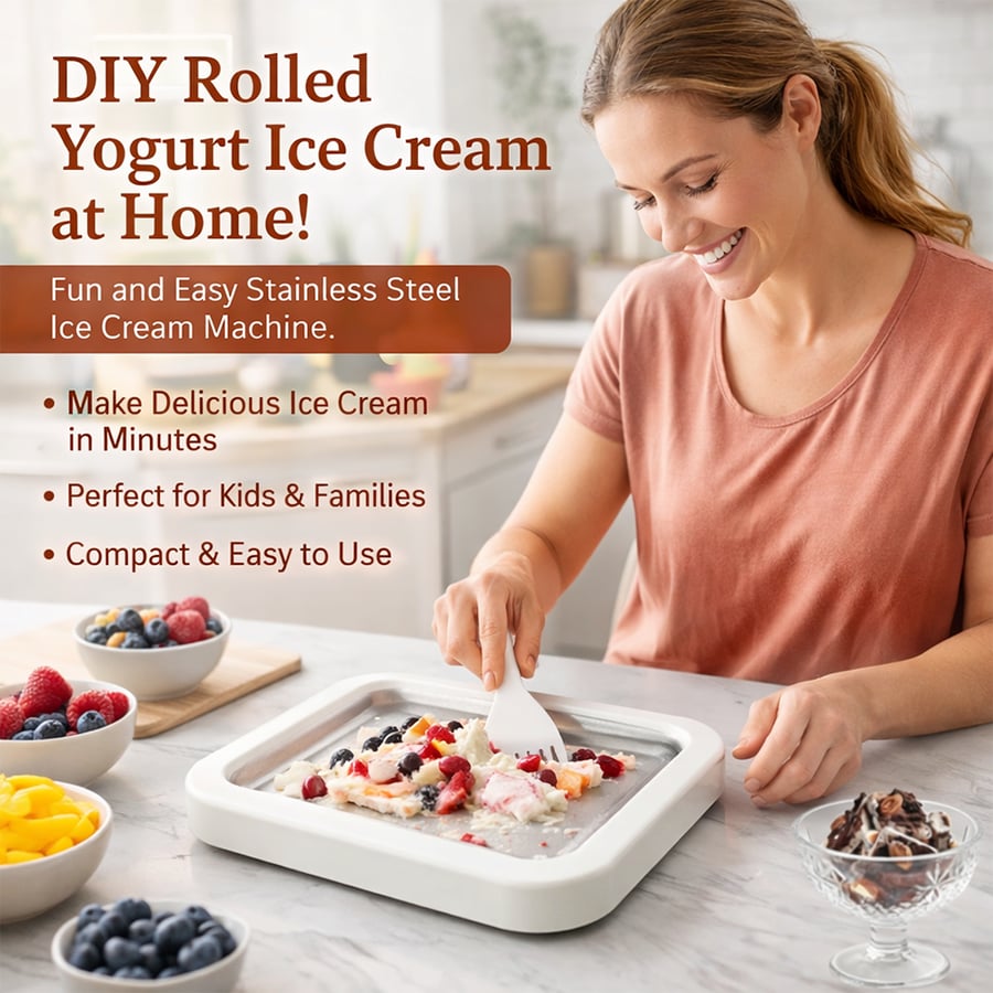 🍦Rolled Ice Cream Maker Kit